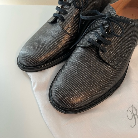 Robert Clergerie women’s black glitter loafer size 37.5 - Picture 5 of 9